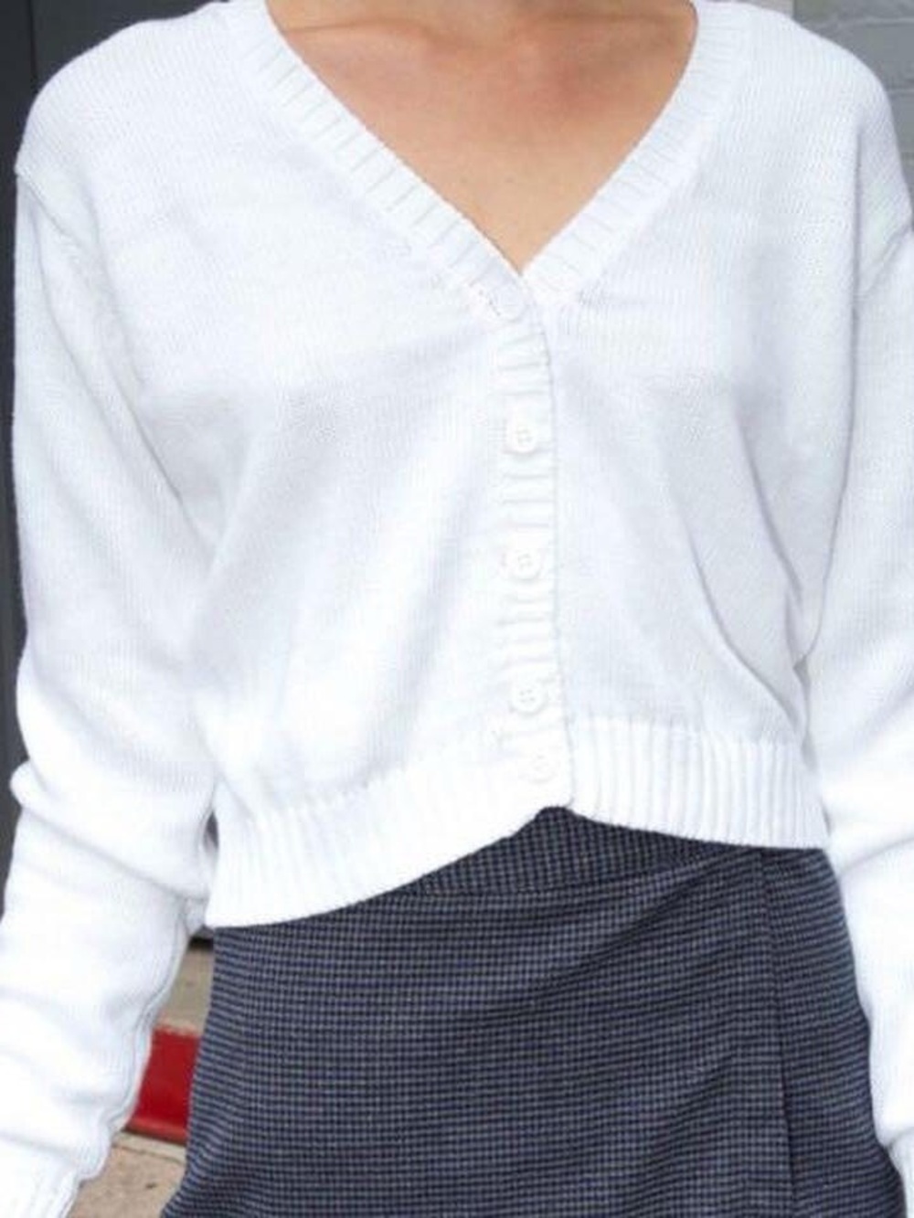 White Brandy Melville Cardigan Sweater